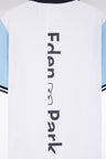 Eden Park short-sleeved polo shirt in white cotton with jacquard back - A SHOOTER