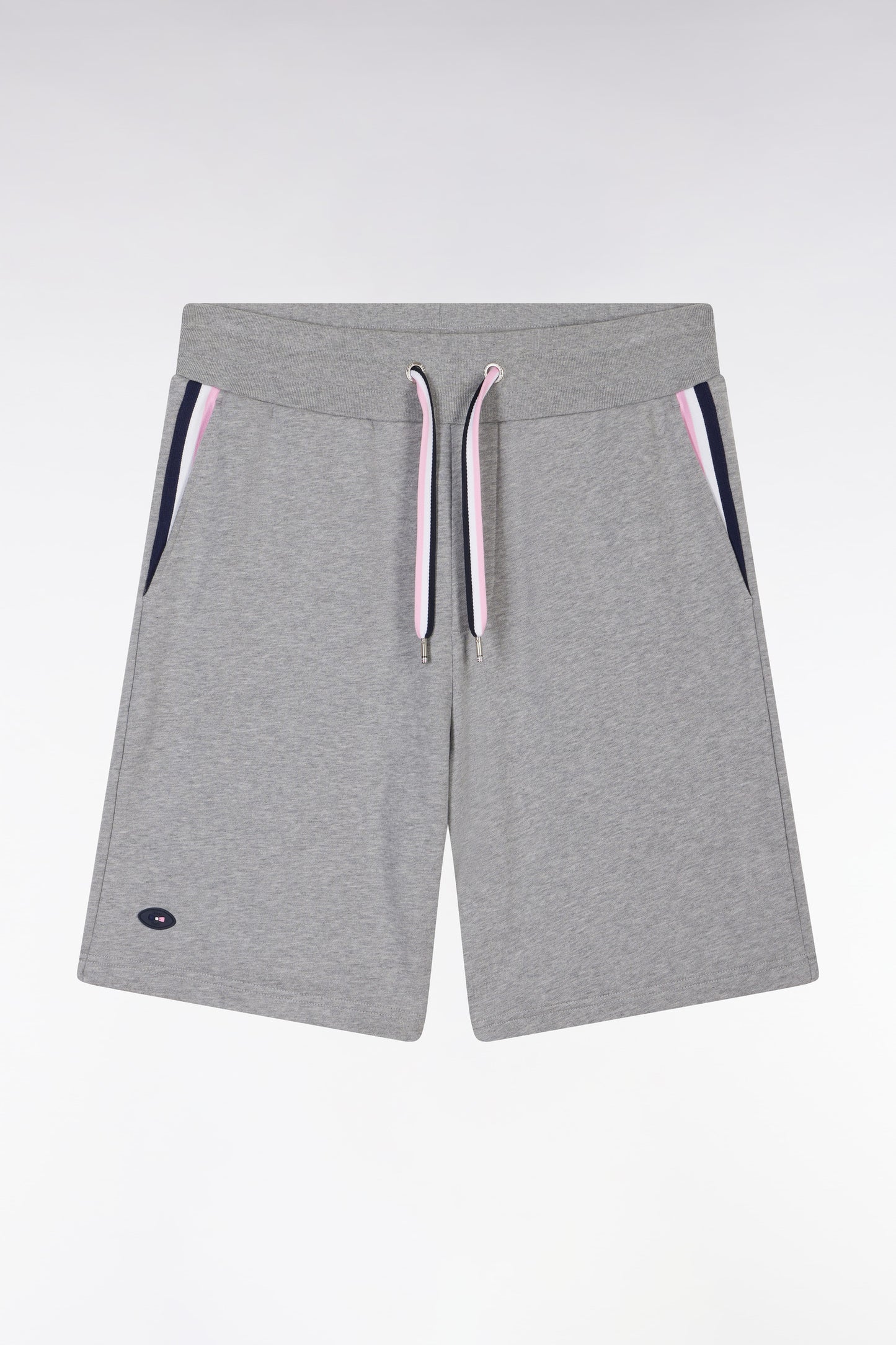 XV de France relaxed-fit shorts in grey cotton fleece