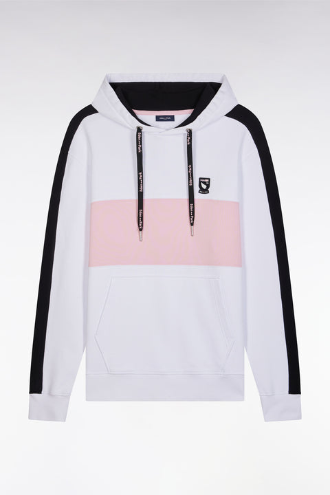 Sweatshirt à capuche New Zealand en coton blanc coupe décontractée - Image 2