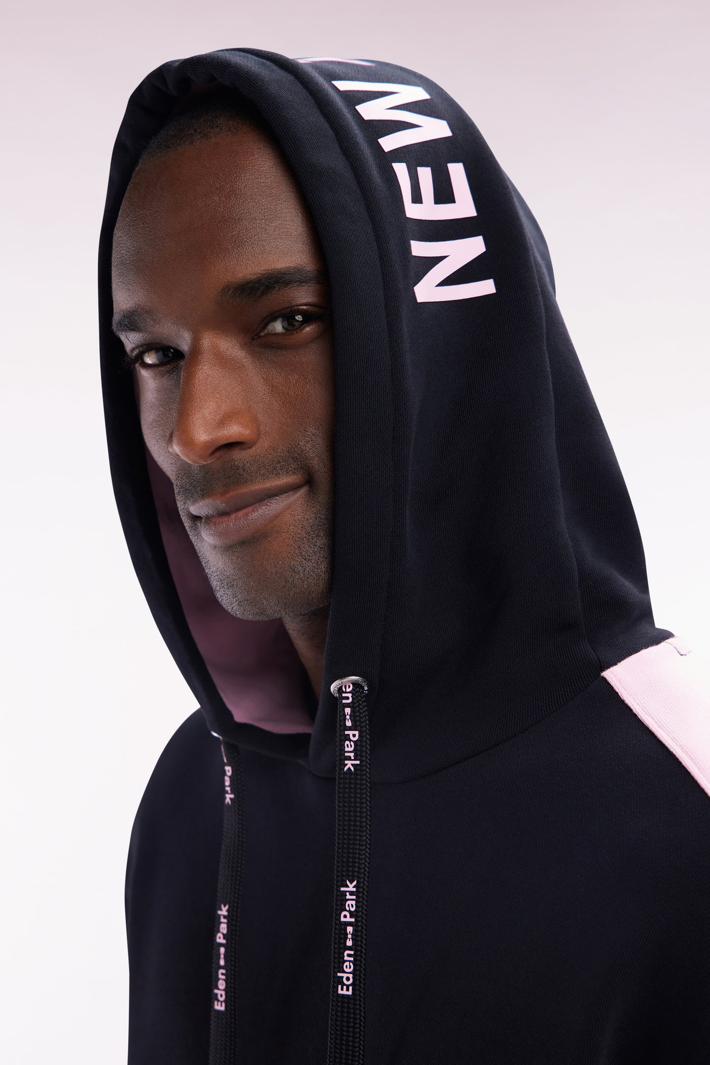 Relaxed-fit New Zealand black cotton hoodie