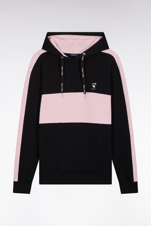 Sweatshirt à capuche New Zealand en coton noir coupe décontractée - Image 2