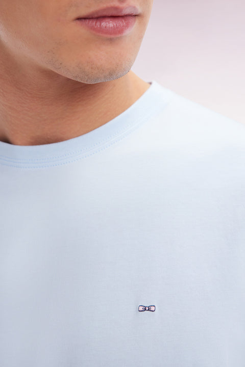 T-shirt en coton Pima ciel coupe droite - Image 3