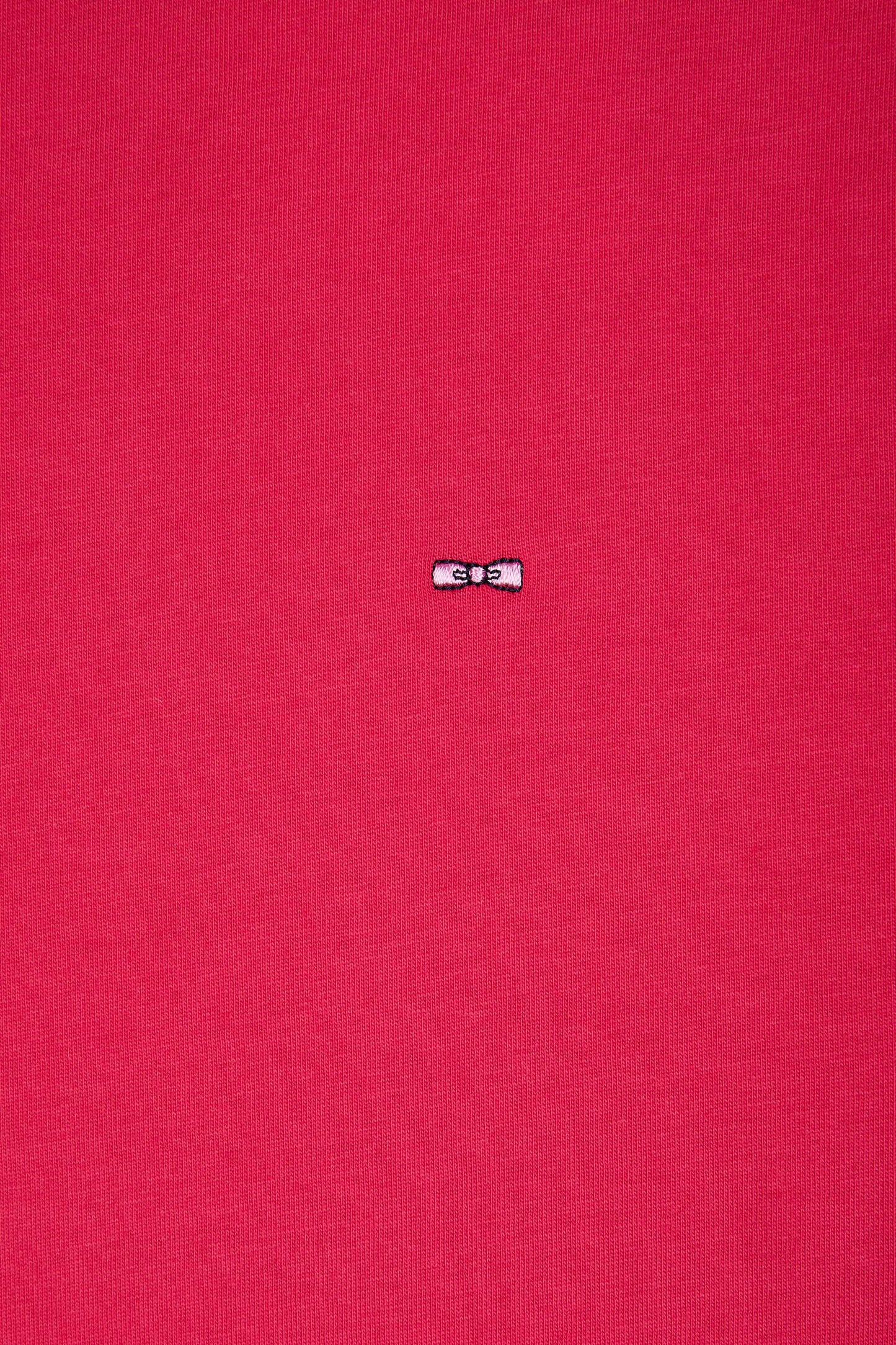 Straight-fit fuchsia Pima cotton T-shirt