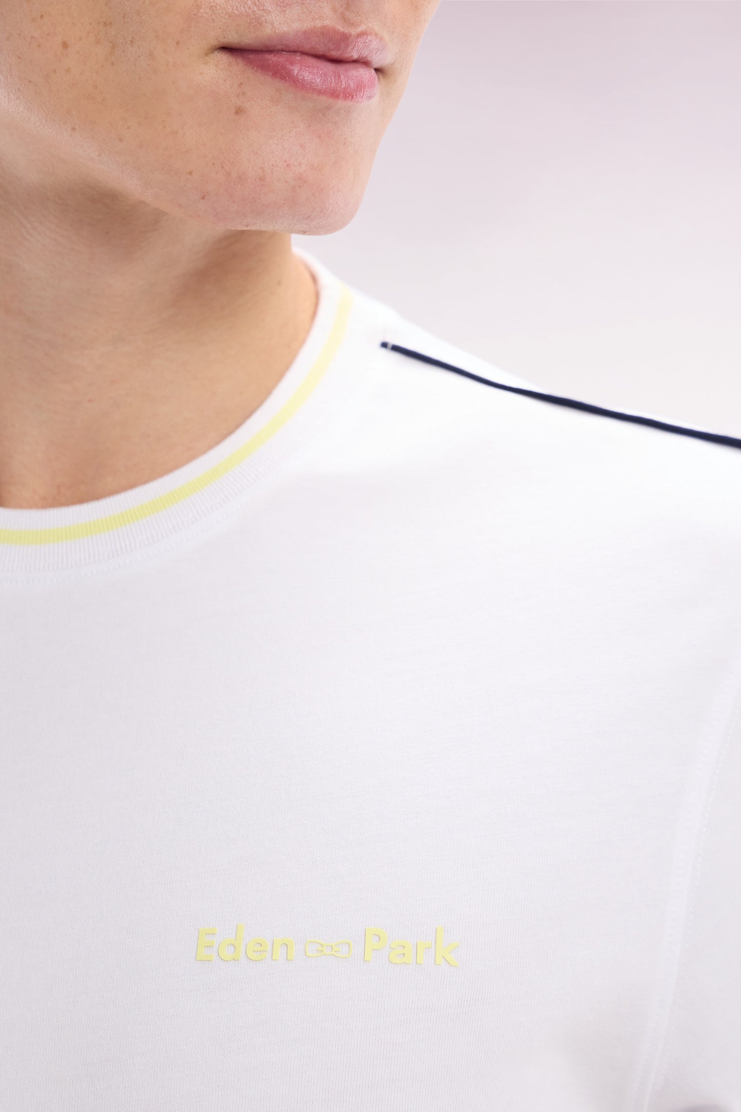 White cotton T-shirt, relaxed fit