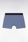 Boxer en jersey de coton stretch à micromotifs gris