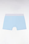 Boxer en jersey de coton stretch ciel élastique taille blanc