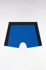 Boxer en jersey de coton stretch bleu détails marine