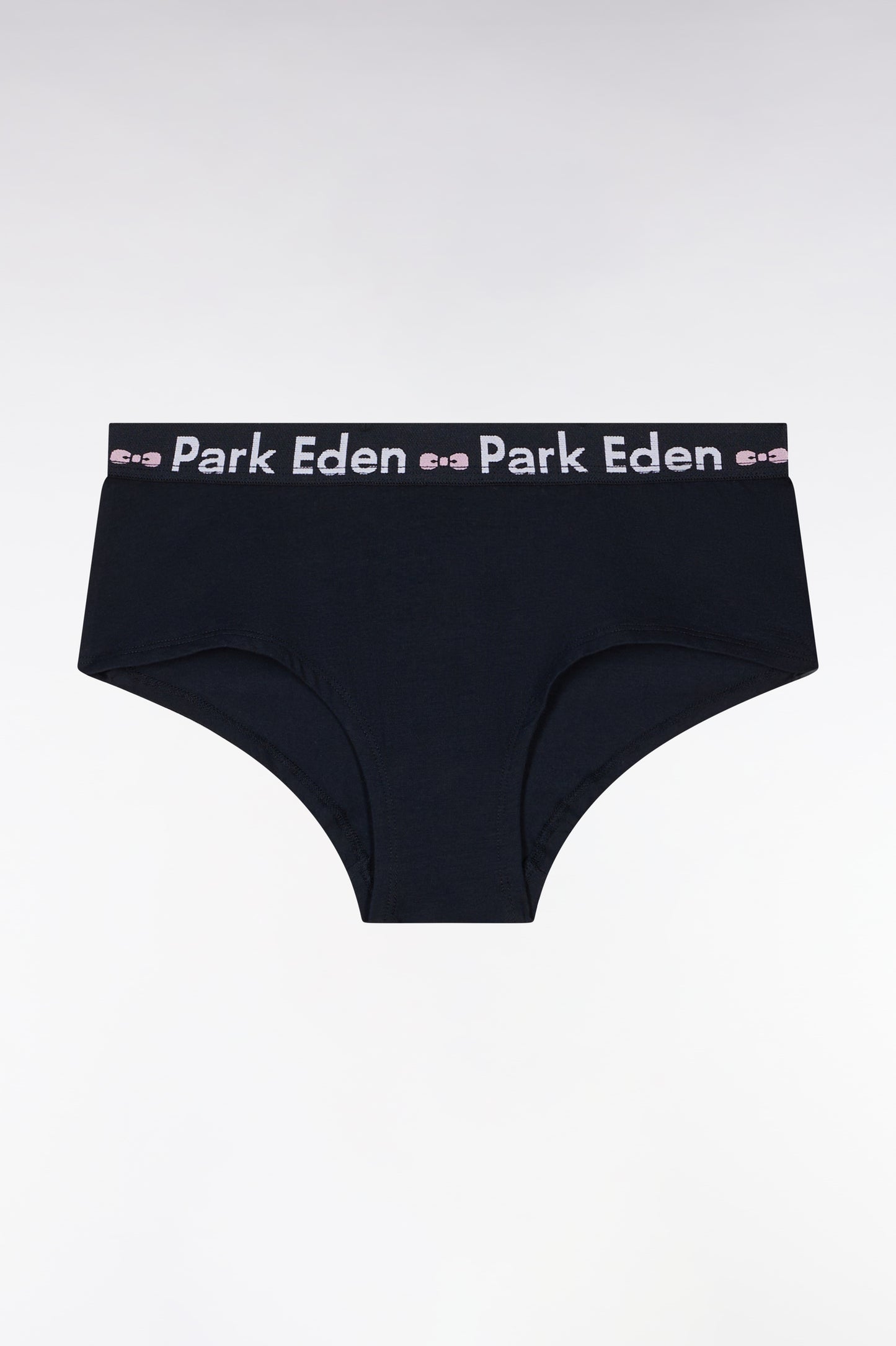 Navy stretch cotton shorty briefs