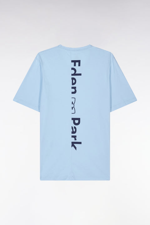 Pyjama court en jersey de coton T-shirt ciel short marine - Image 2