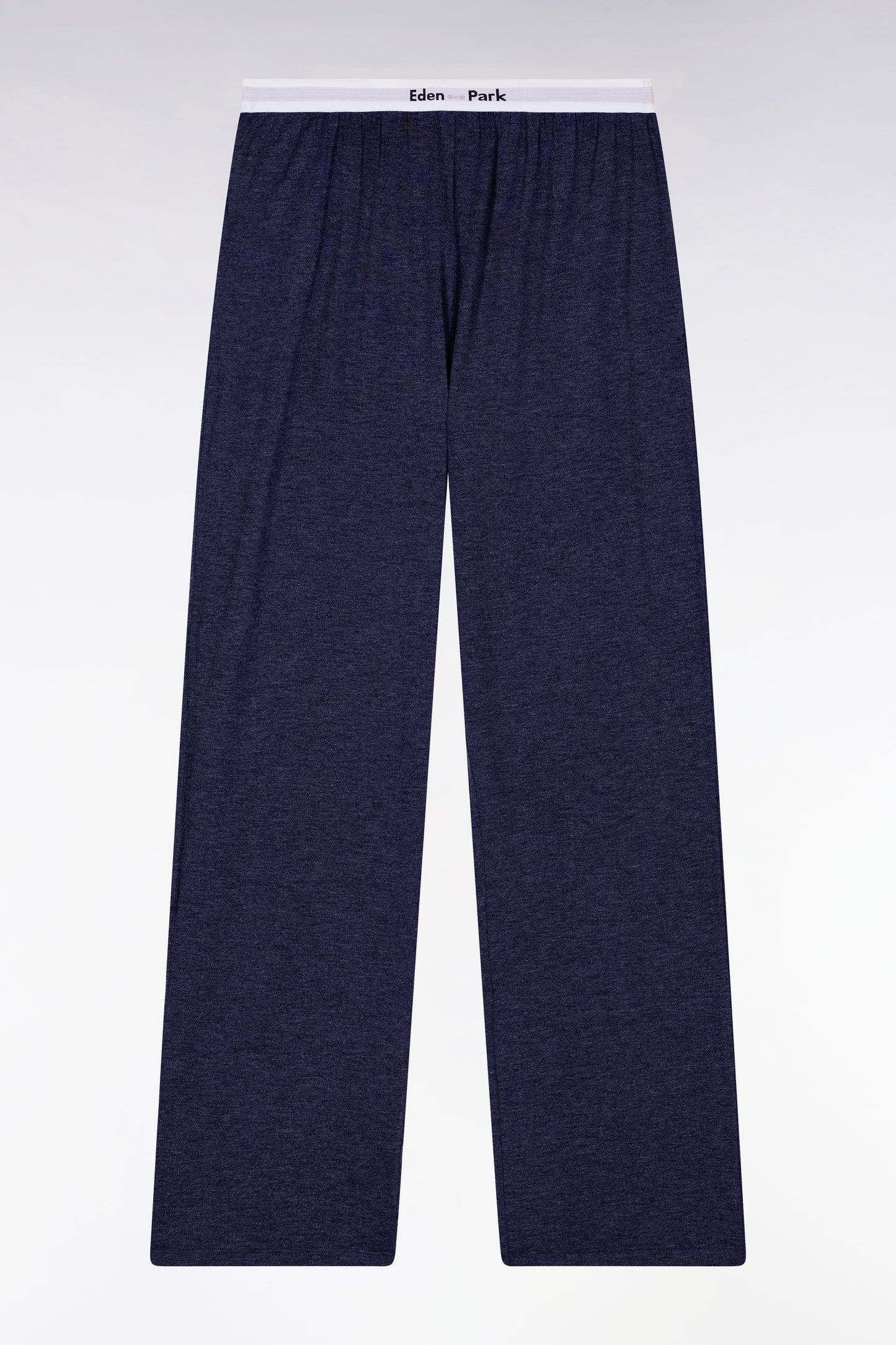 Eden Park logo navy cotton and modal long pyjamas - MISS BASES