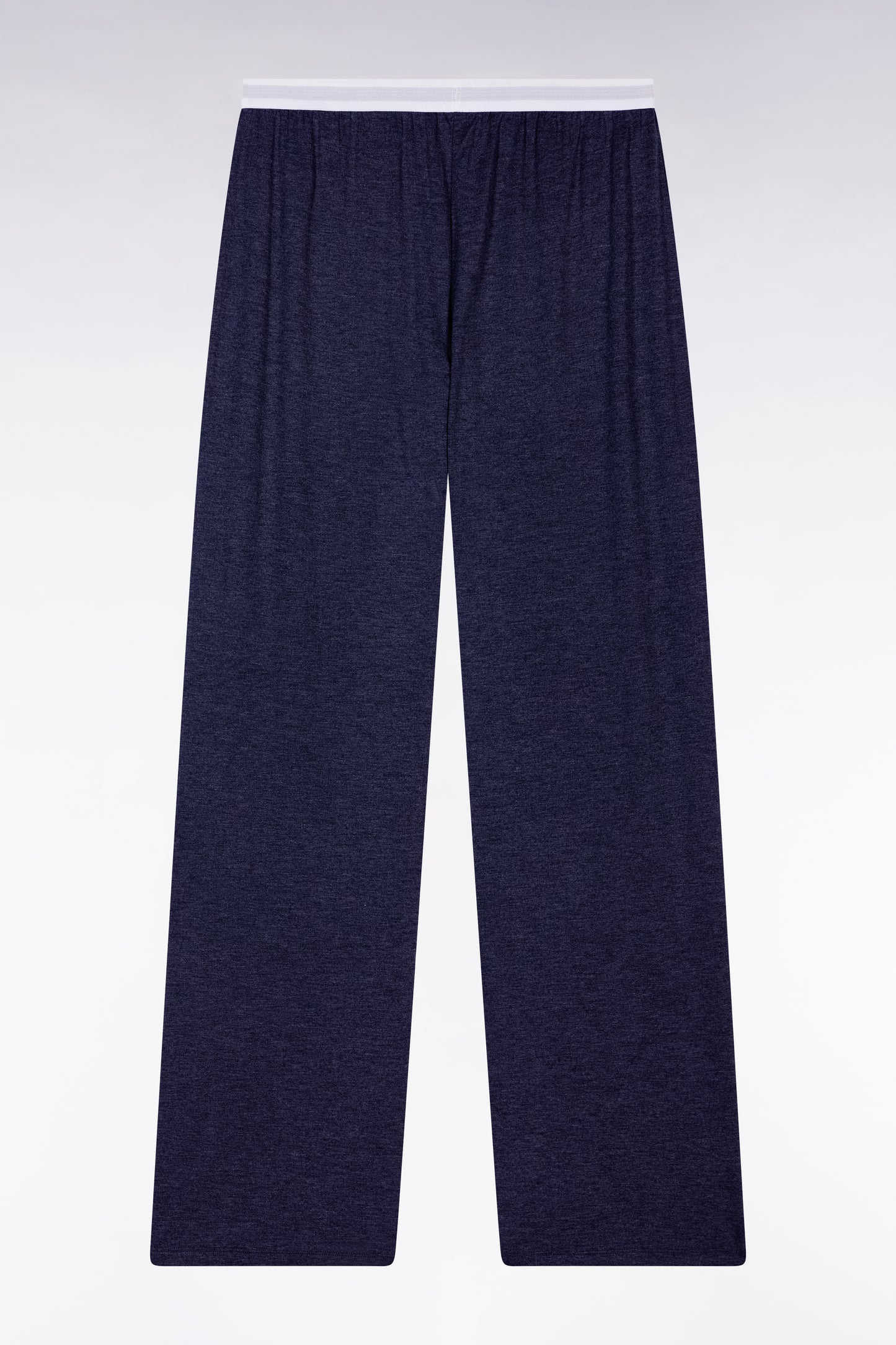 Eden Park logo navy cotton and modal long pyjamas - MISS BASES