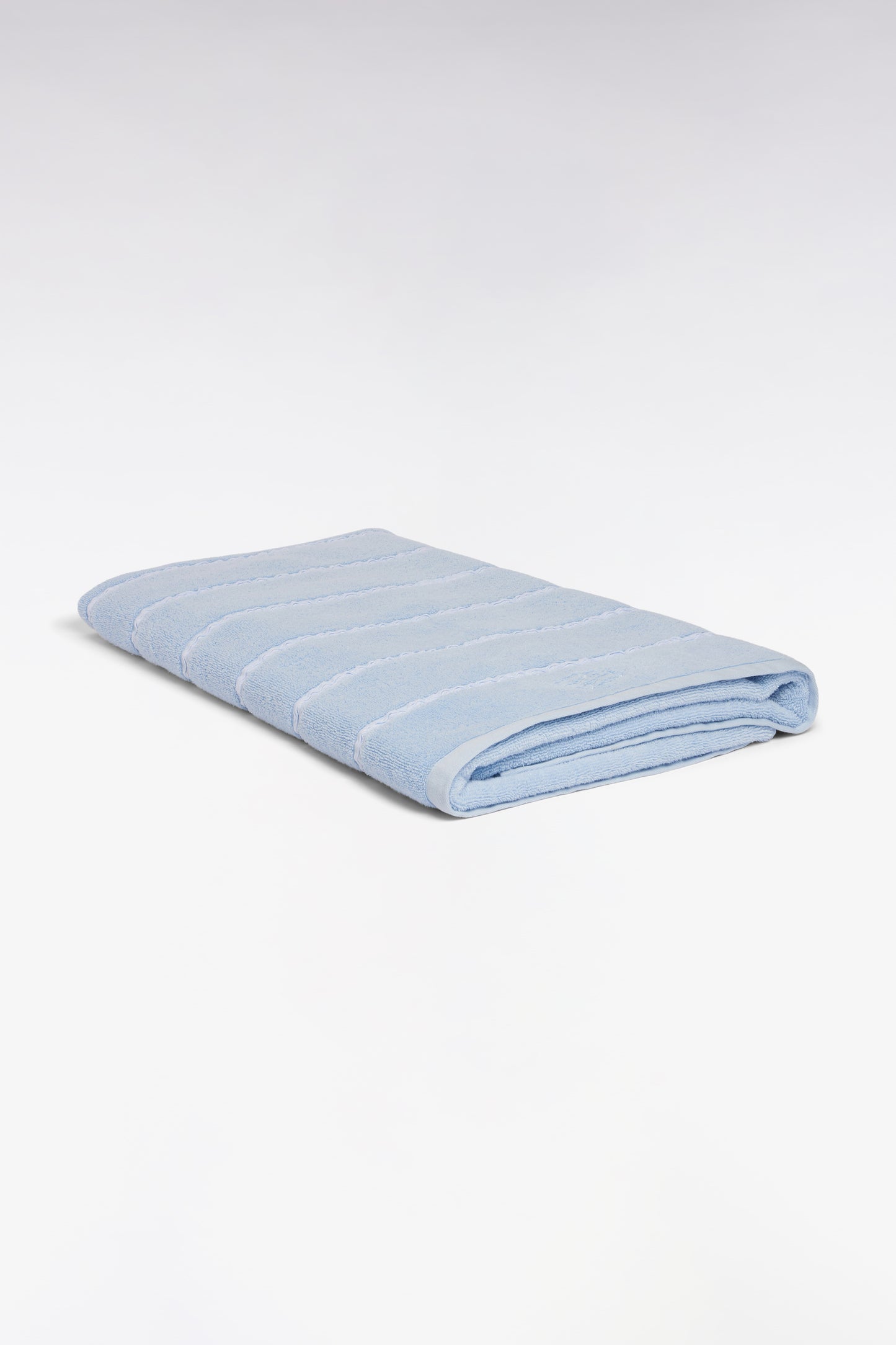 Serviette de plage en coton bleu ciel