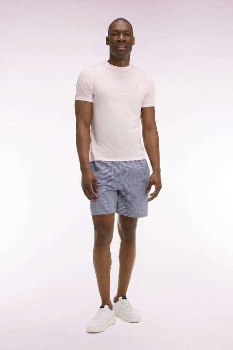 Navy cotton-blend swimsuit - Image 3