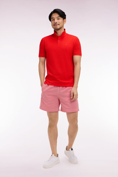 Maillot de bain en coton mélangé rouge - Image 3