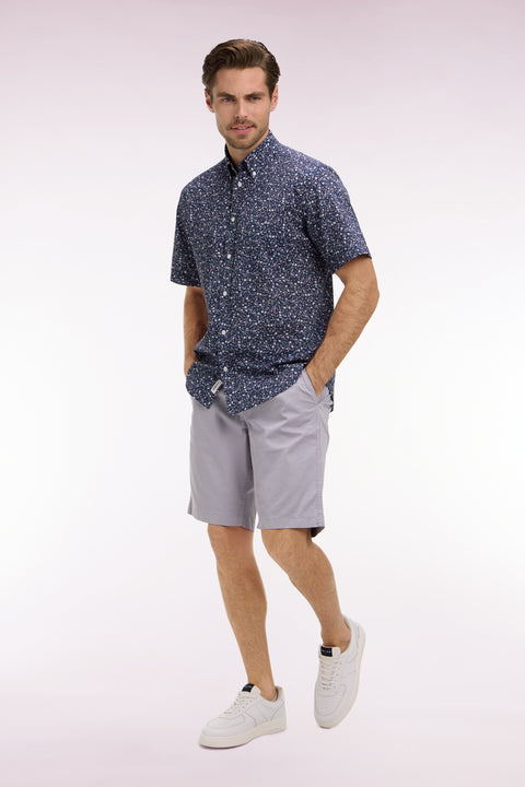 Bermuda chino en gabardine stretch gris - Image 1