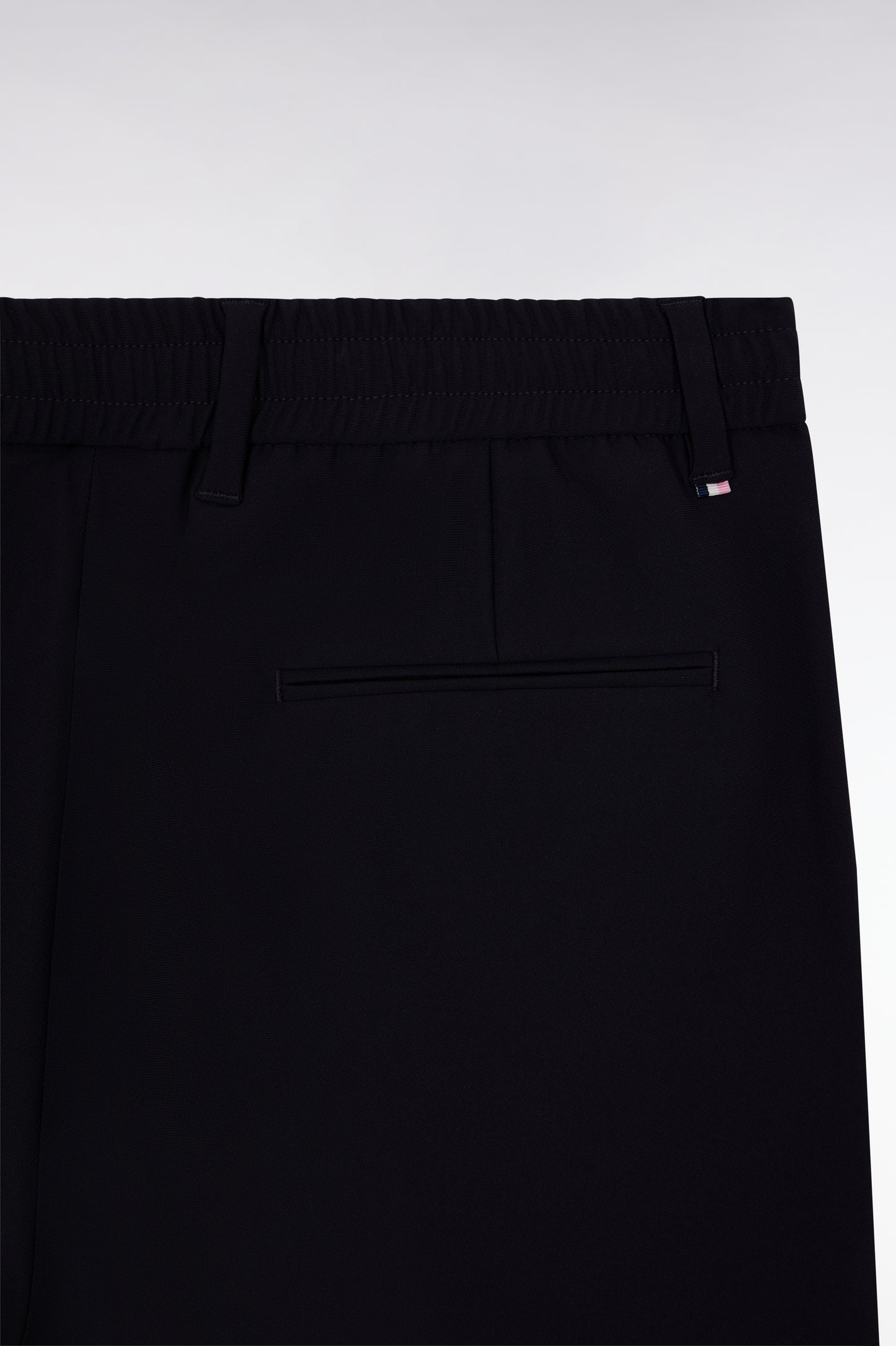 Pantalon taille élastiquée en tissu technique marine coupe Modern