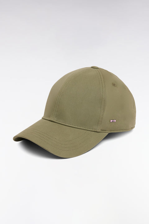 Casquette en twill de coton stretch beige - Image 1