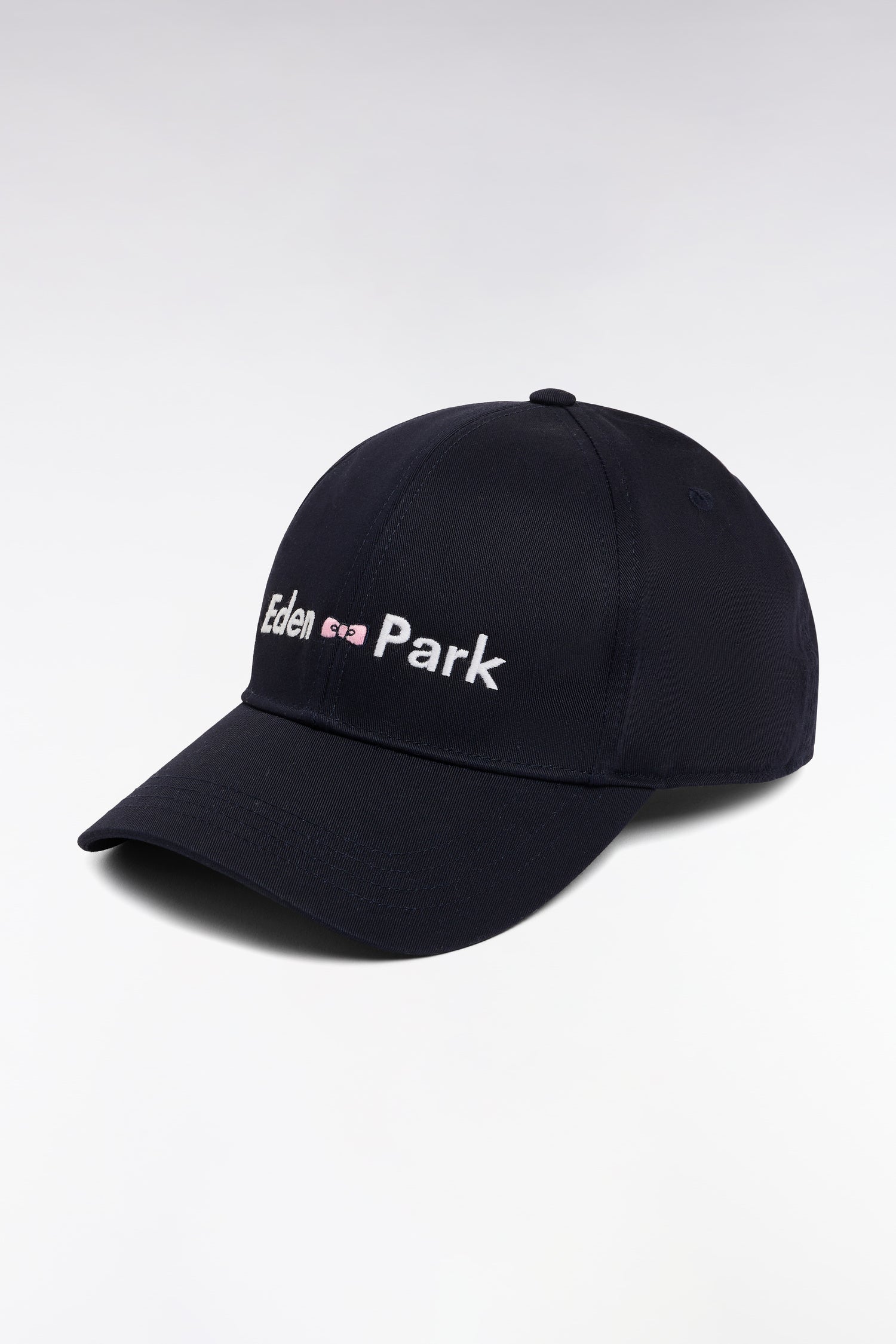 Navy cotton twill cap with embroidery Eden Park