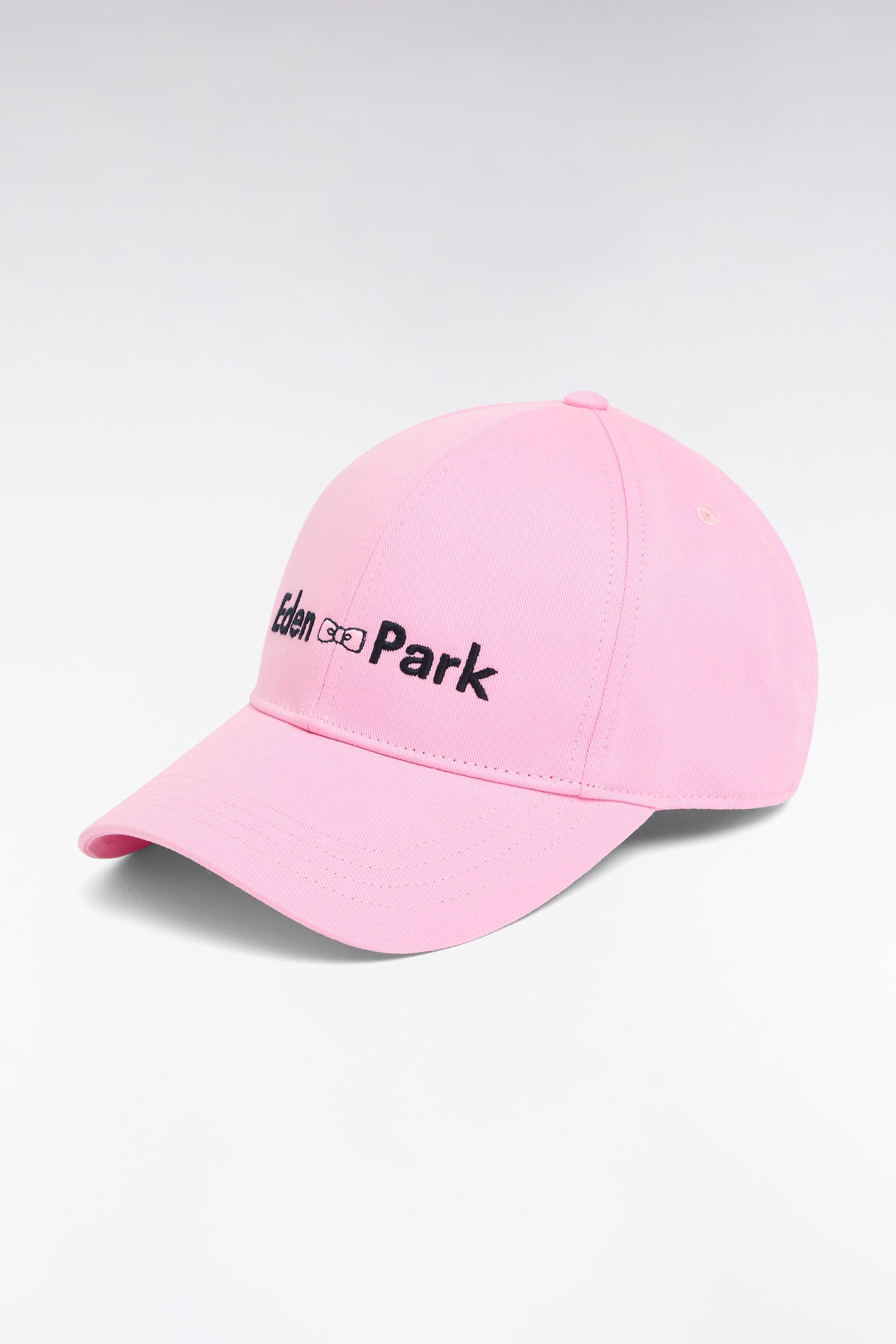 Casquette en twill de coton rose broderie Eden Park