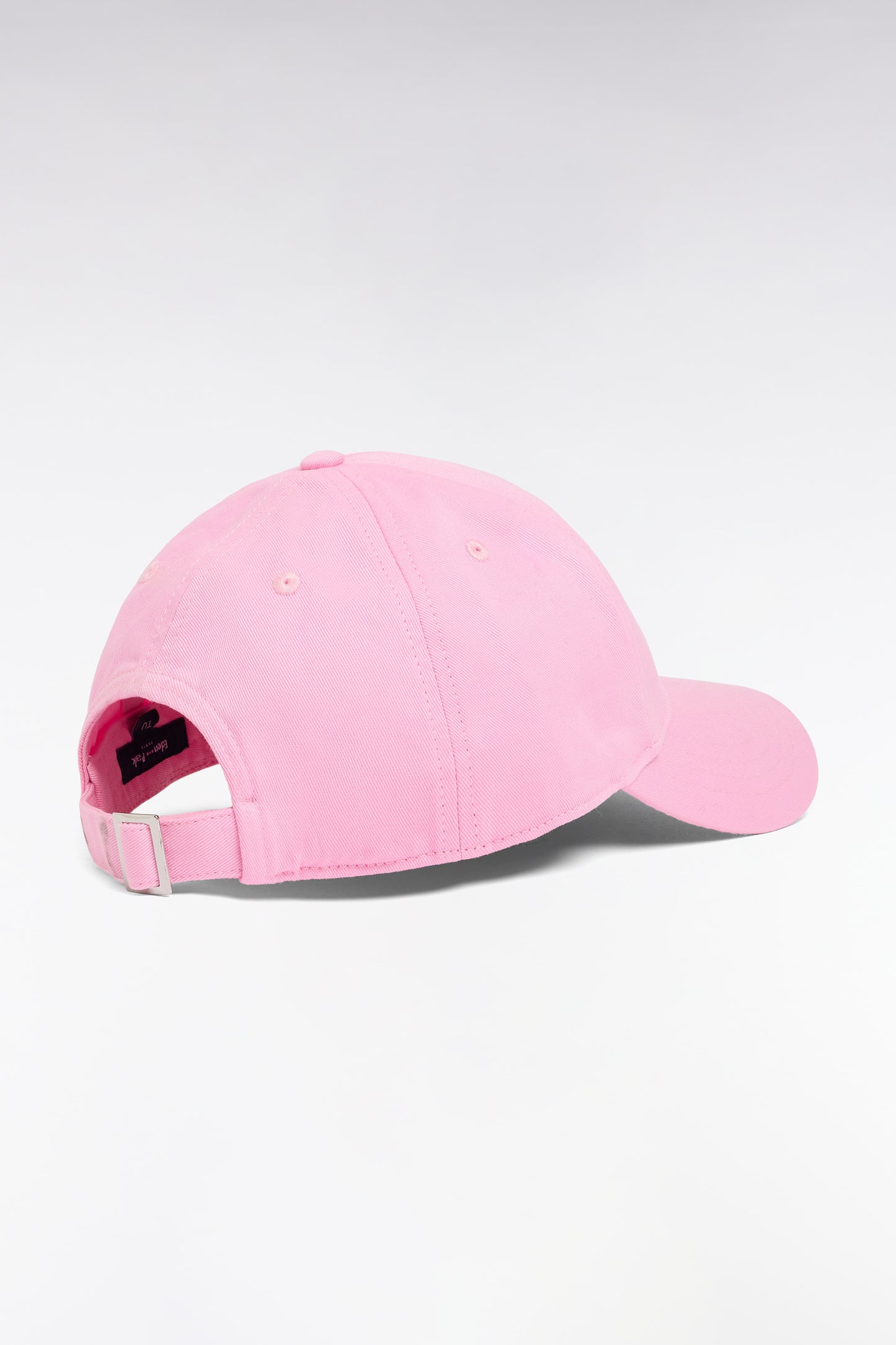 Casquette en twill de coton rose broderie Eden Park