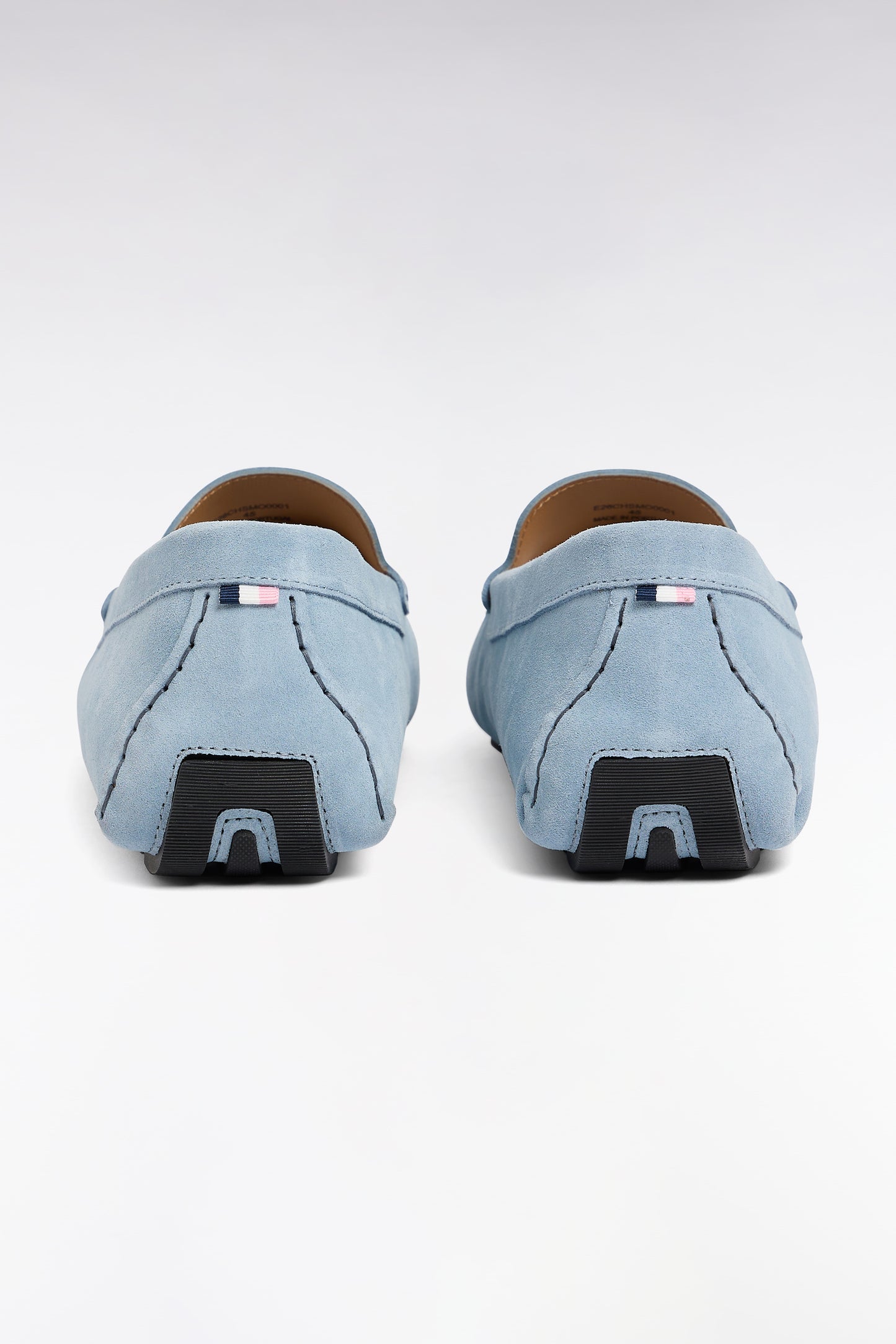 Mocassins en cuir suédé ciel