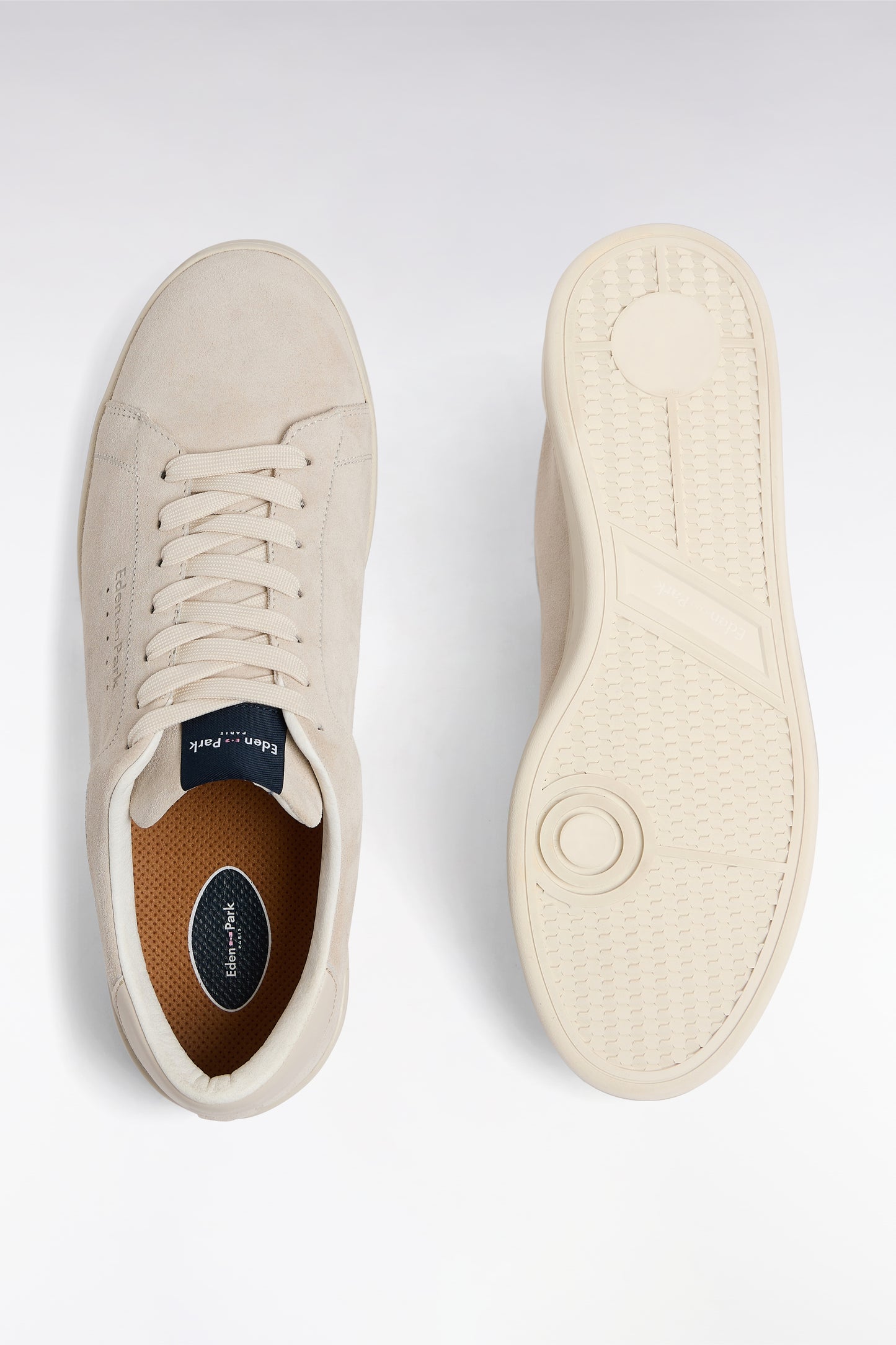 Baskets en cuir suédé gris