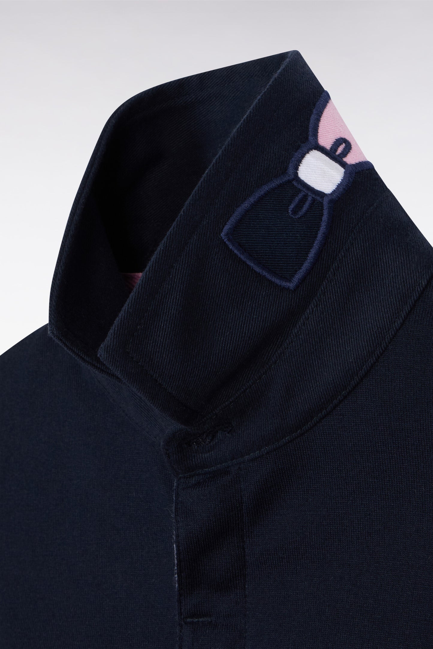 Pink Navy Cotton Short Sleeve Jersey
