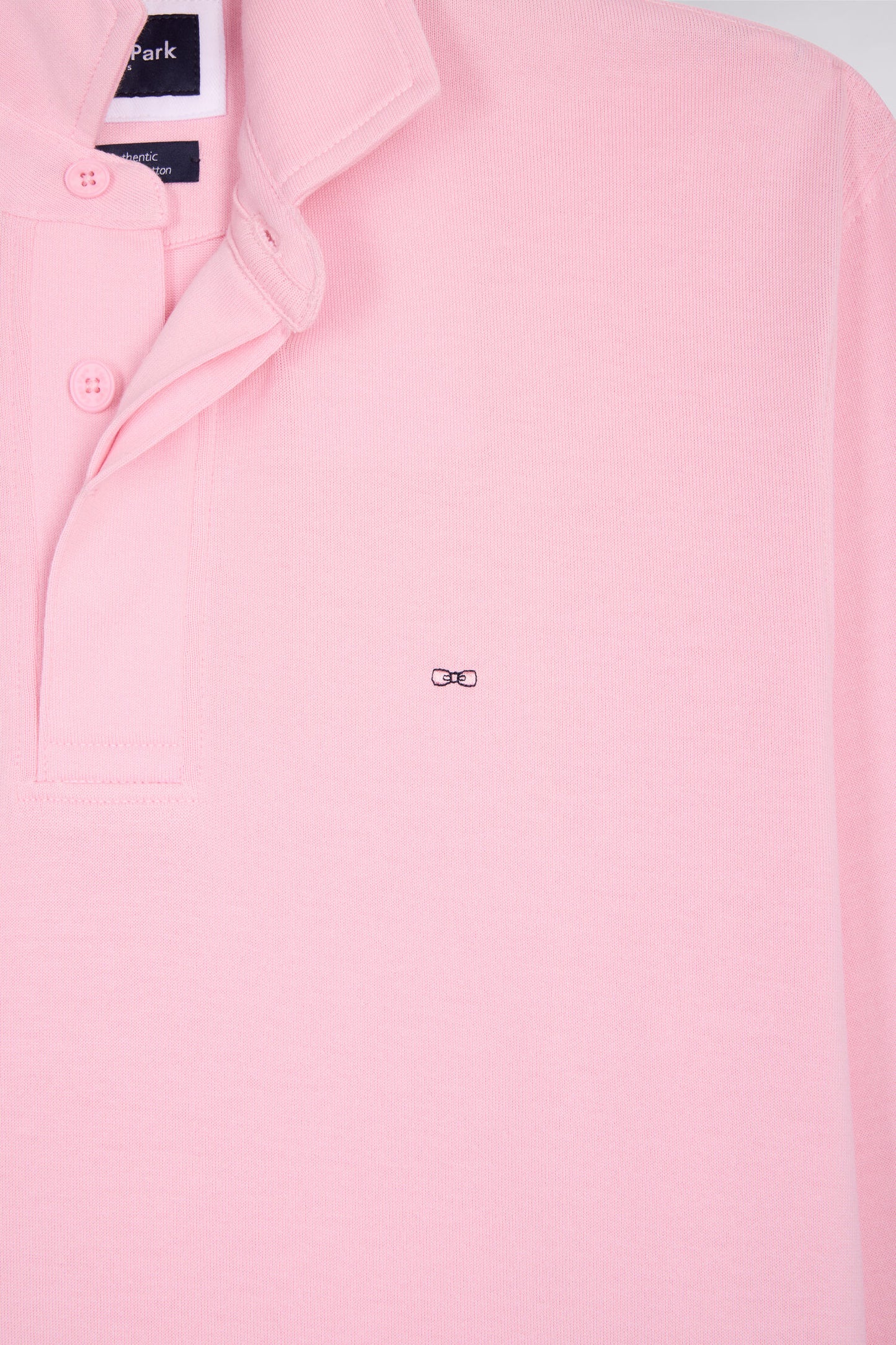 Maillot à manches longues en coton Pima rose