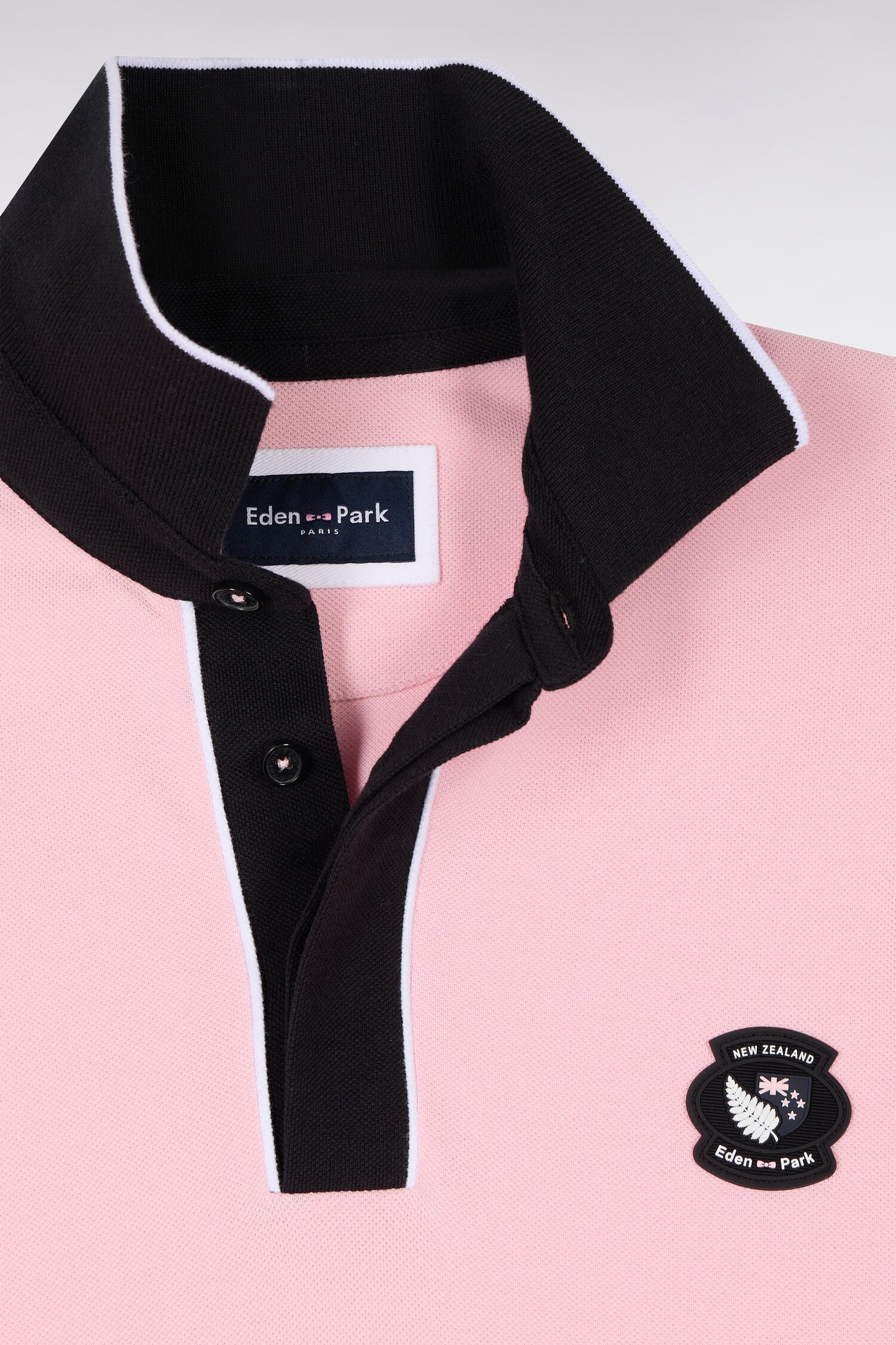 New Zealand Pink Cotton Short Sleeve Polo Shirt