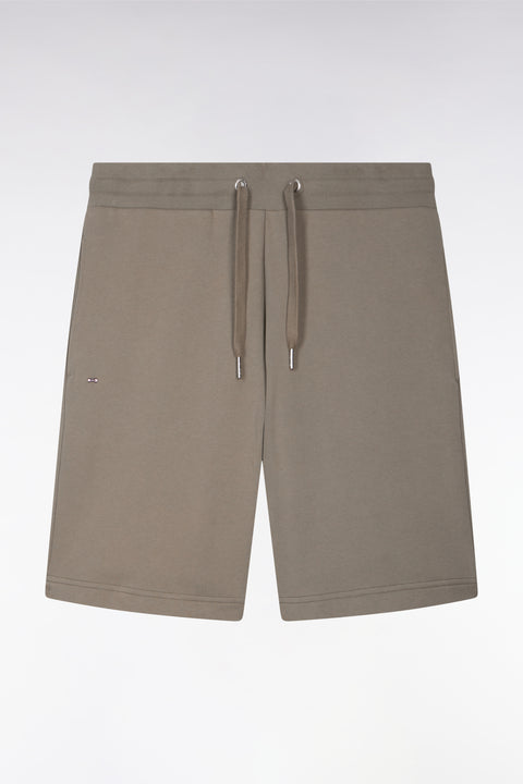 Short en molleton coton kaki - Image 2