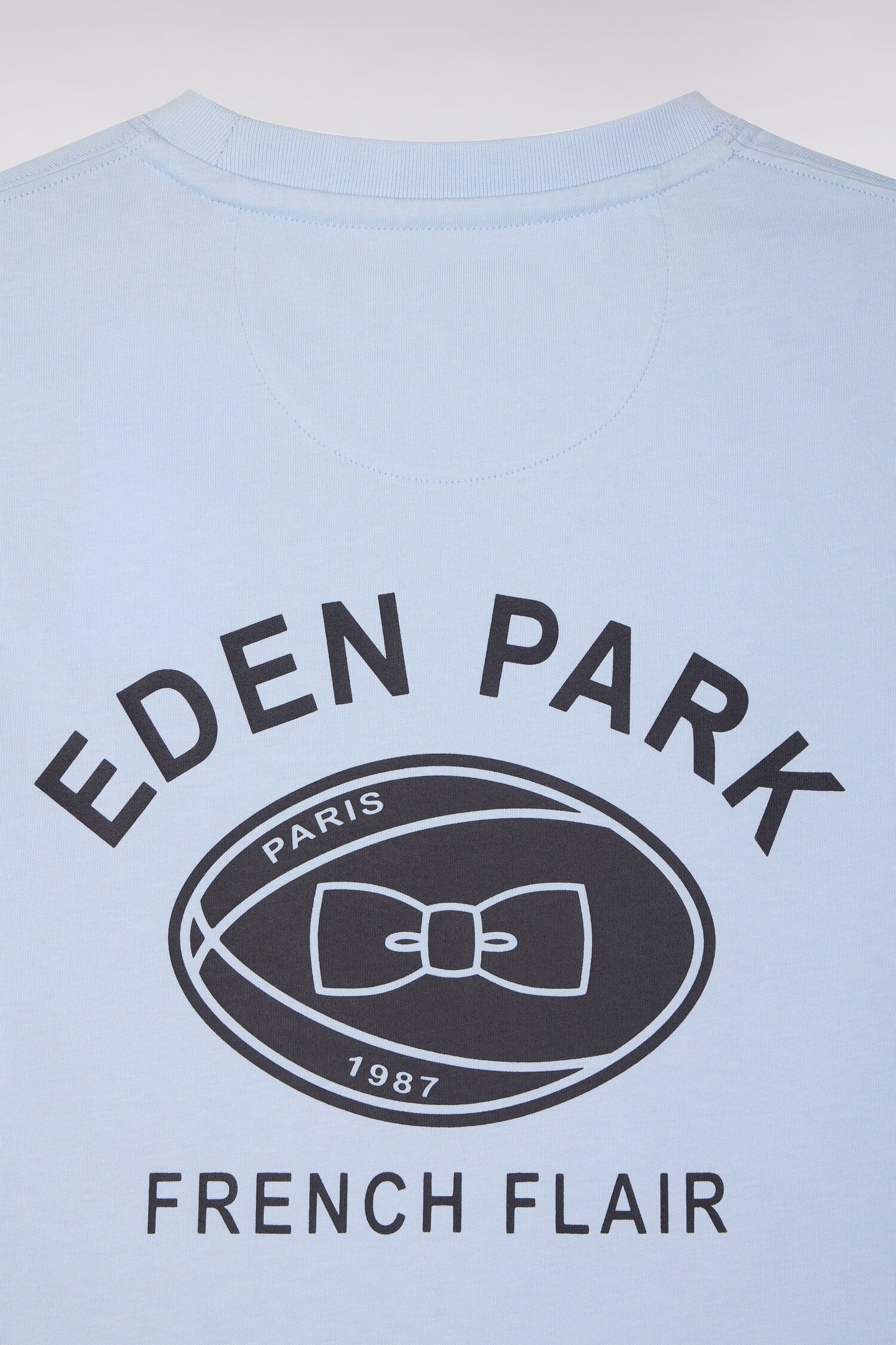 T-shirt à manches courtes sérigraphié gris clair coupe regular