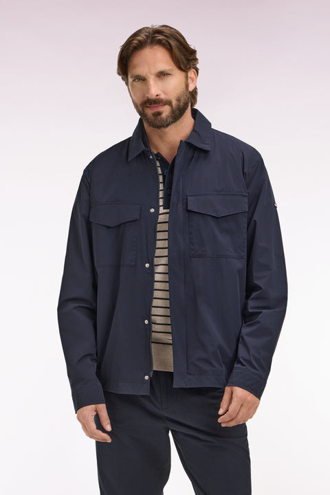 Surchemise en nylon stretch marine - Image 3