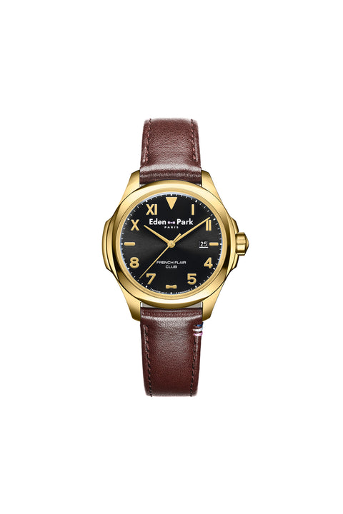 Montre à quartz Noire et Or - Image 1