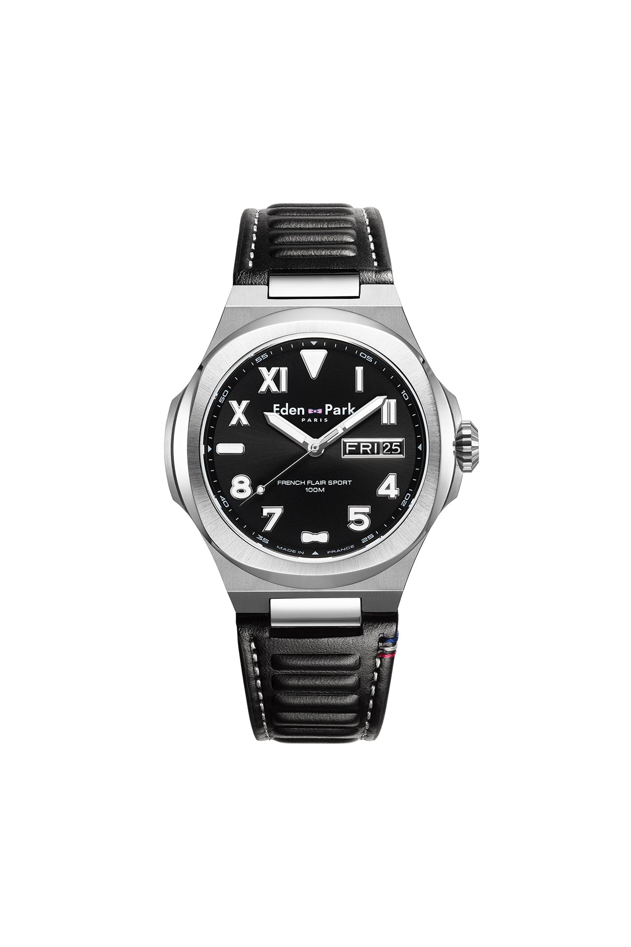 Montre à quartz indicateur date bracelet en caoutchouc