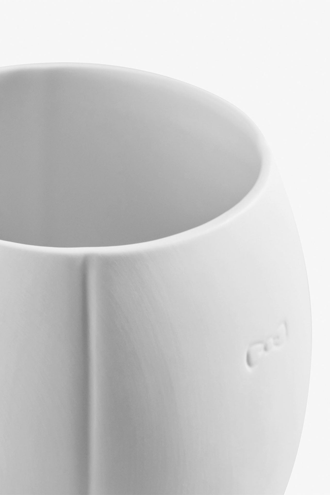 Mug blanc en porcelaine de Limoges - grand modèle