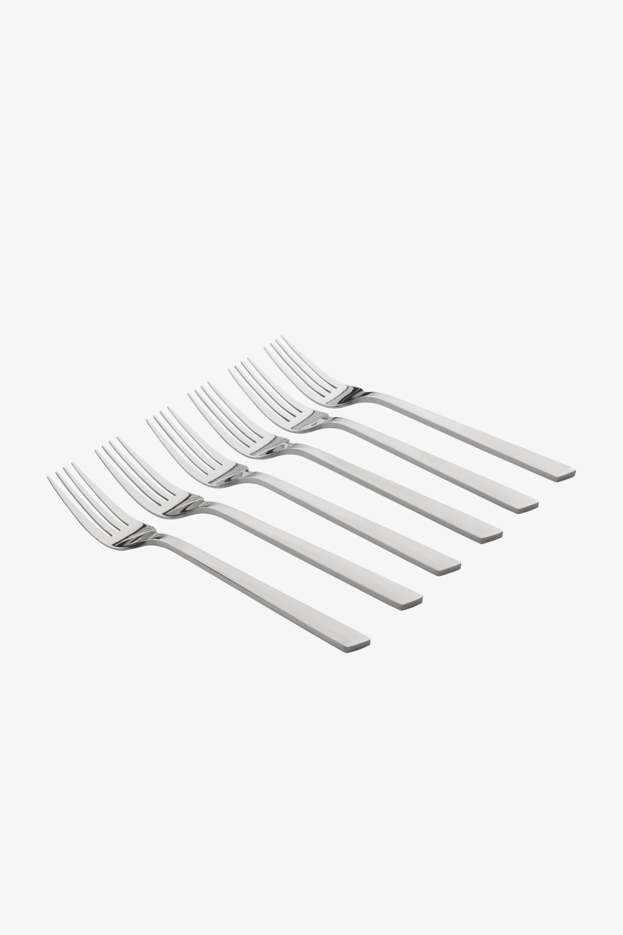 Lot de 6 fourchettes de table en inox