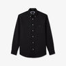 Plain dark grey shirt in cotton pique
