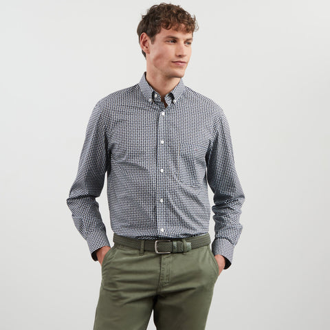Chemise kaki en coton Pima imprimé exclusif - Image 3