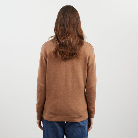 Cardigan marron uni - Image 3