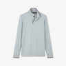 Polo gris clair manches longues