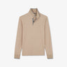Polo beige manches longues