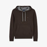Pull marron à capuche