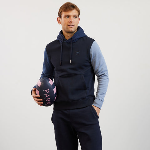 Blue colourblock sweatshirt - Image 1