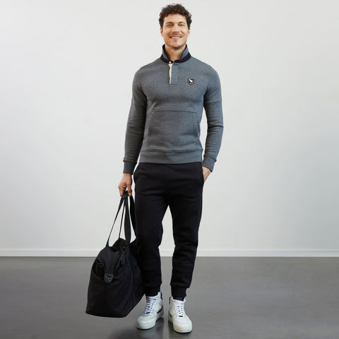 Sweat gris col polo - Nouvelle Zélande - Image 1