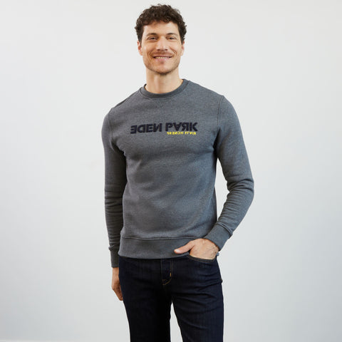 Sweat gris col rond - Image 3