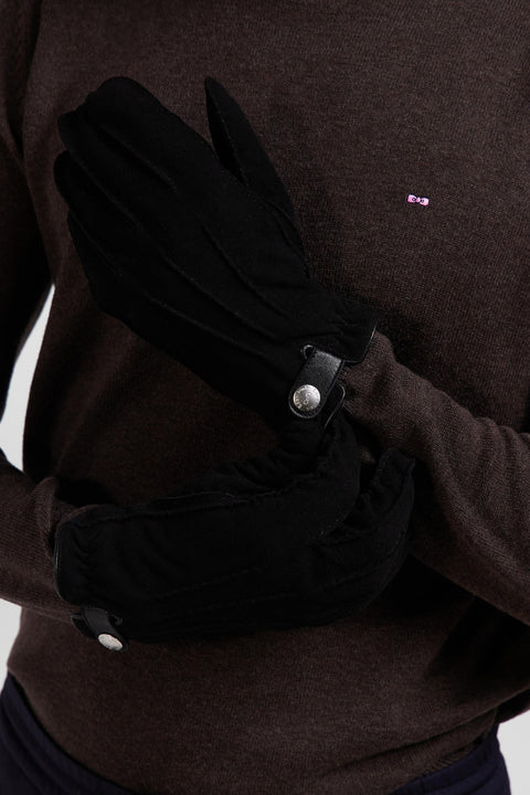 Black leather gloves - Image 2