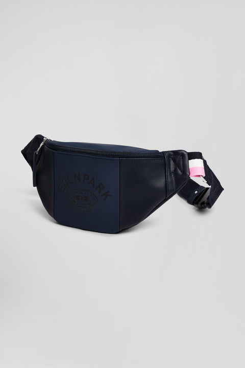 Navy blue waist bag with Eden Park screen-print - Image 3