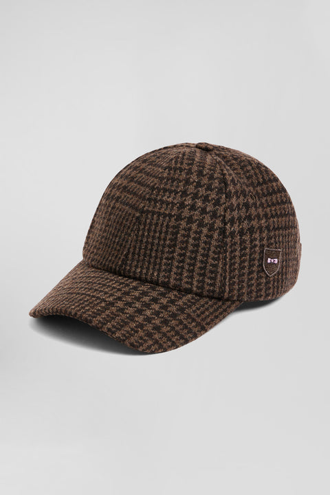 Brown wool blend cap - Image 1