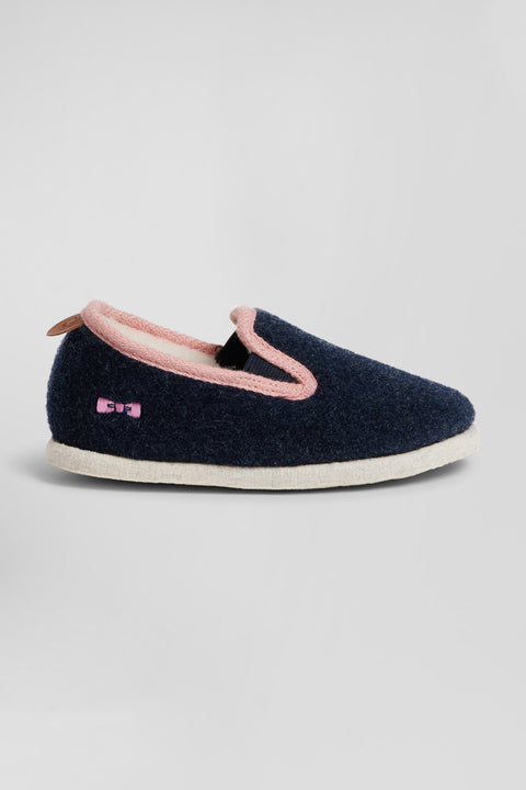 Charentaises bleu marine Chausse Mouton X Eden Park - Enfant - Image 1