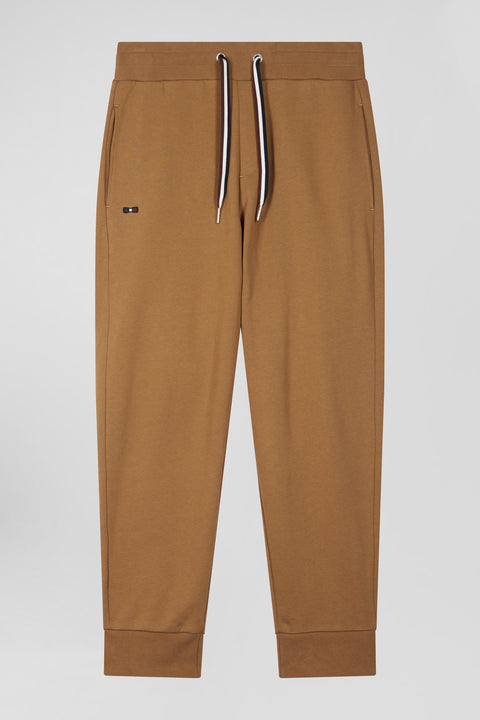 Pantalon jogging en molleton gratté noisette coupe Relaxed - Image 2